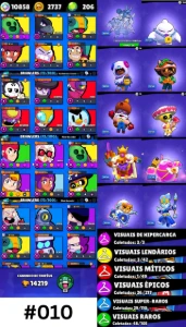 Conta de Brawls Star - #010 📅2021 - Brawl Stars