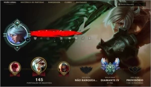 Conta diamond 4 34 champions promoção - League of Legends LOL