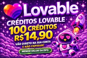 100 Créditos 💗Lovable💗 R$14,90 +Barato Da Dfg - Inteligência Artificial