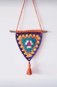 Bandeirola (flâmula) Decorativa em Crochê - Artesanato e Personalizados