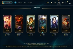 CONTA UNRAKED MENOR PREÇO - League of Legends LOL