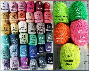 Flor de Crochê Aplique (kit com 30 Un.) - Artesanato e Personalizados