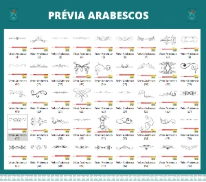 Pack 7.654 Arabescos Florais Vetorizados Para Corel Draw - Outros