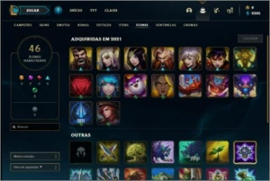 Conta diamante 3 barata com 1 skin e 33 champs - League of Legends LOL