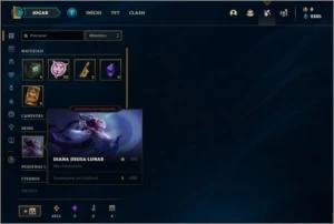 Conta diamante 3 barata com 1 skin e 33 champs - League of Legends LOL