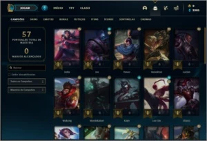 Conta diamante 3 barata com 1 skin e 33 champs - League of Legends LOL
