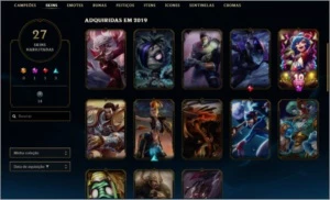 Conta lol level 80 27 skins (14 legado) Bronze II 7 vitórias - League of Legends