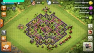 Conta clash of clans lvl 70, C.V 8