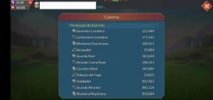 Conta Lords Mobile T4 507m poder 5m de Tropas (migra 1076)