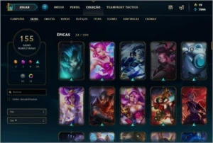 Conta League of legends All Champions , 155 Skins , LV 263 LOL