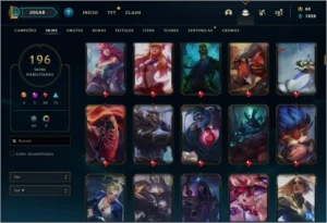 Conta league of legends + 190 skins LOL