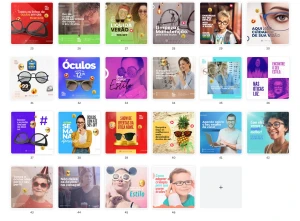 Pack Canva Ótica Vol 3 - 46 Artes Editáveis - Serviços Digitais