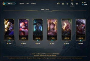Conta Gold 3 - League of Legends LOL
