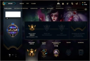 Conta Gold 3 - League of Legends LOL