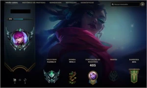 CONTA LOL PLATINA - League of Legends