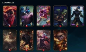 CONTA LOL-KAISA KDA EDIÇÃO PRESTÍGIO (MÍTICA) E RAMMUS REI - League of Legends