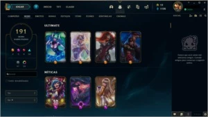 CONTA LOL-KAISA KDA EDIÇÃO PRESTÍGIO (MÍTICA) E RAMMUS REI - League of Legends