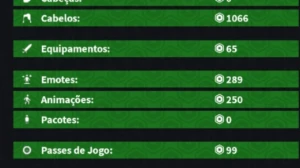 Conta Roblox 2806 robux gastados