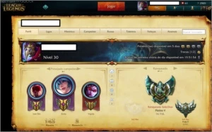 Conta League of Legends PLATINA 5 BORDA GOLD MMR ALTO LOL