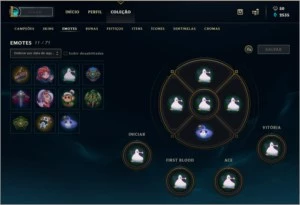 Conta lol gold 4 6 Skins + Emotes - League of Legends