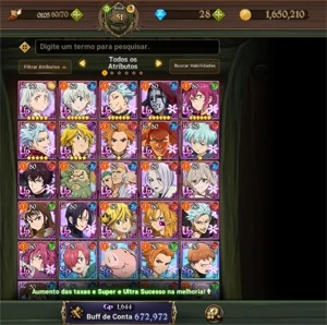 CONTA SEVEN DEADLY SINS: GRAND CROSS 7DS GLOBAL - Outros