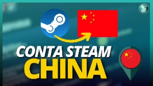 Conta Steam na Região da CHINA com SEUS DADOS - ON 24H