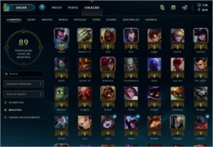 Conta league of legends GOLD 4 33 skins LOL