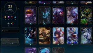 Conta league of legends GOLD 4 33 skins LOL