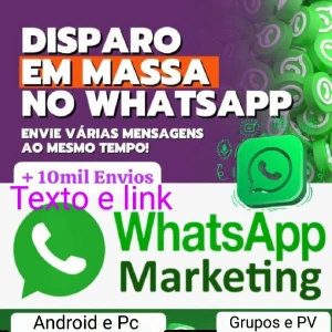 Robô para para atender Enviar Texto mais Link no zapp