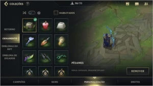 ESMERALDA IV + 9 SKINS (1 LENDÁRIA) + 38 CAMPEÕES + PASSE - League of Legends: Wild Rift LOL WR