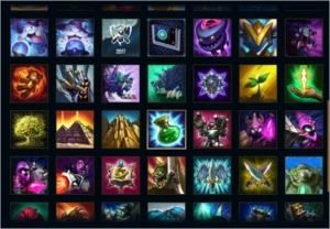 conta terminou platina 3, 21 skins, 75 campeões - League of Legends LOL