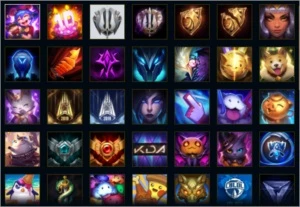 conta terminou platina 3, 21 skins, 75 campeões - League of Legends LOL