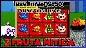 level max + 2 frutas miticas garantidas + itens aleatorios - Roblox