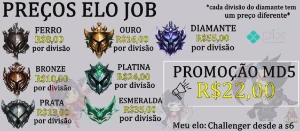 Elojob, Duo Boost E Coach - Challenger Desde 2016. Ex Top 40 - League of Legends LOL