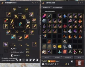 Conta BDO Valk Succ 5 PENs + T8 Corcel 14FS + barraca - Black Desert