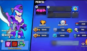 Conta Brawl Stars Com(Gemas, Kenji Fantasma E Muita Skin Rar