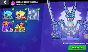 Conta Brawl Stars Com(Gemas, Kenji Fantasma E Muita Skin Rar