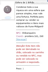 1 bilhão de Zenys - Thor - Ragnarok Online