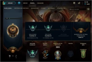 Conta Plat 3 - 89 Champs - 59 Skins - League of Legends LOL