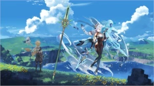Conta Genshin Impact AR 5 com Shenhe + Jade Spear