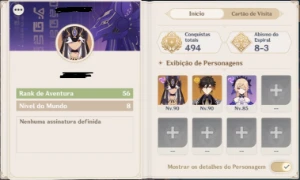 AR-56, Personagens- 7 T5*, 30 T4*, Armas- 1 T5*, 29 T4* - Genshin Impact