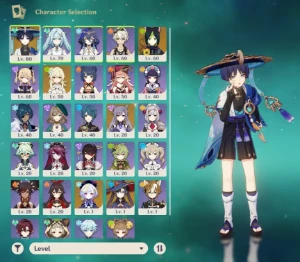 AR49 Scaramouche C1+arma+Faruzan C6+arma ayaka+garantido - Genshin Impact