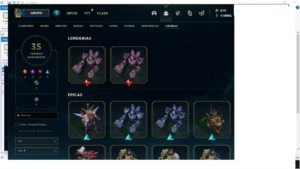 CONTA LEAGUE OF LEGENDS LEVEL 446  403 SKINS 390 ICONES LOL