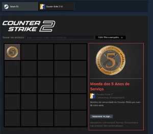 Conta Cs2 com medalha de 5 anos / lvl 11 GC - Counter Strike