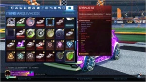 Conta TOP 2015 Rocket League, itens ultra raros