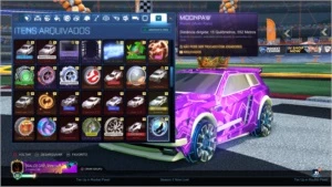 Conta TOP 2015 Rocket League, itens ultra raros