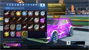 Conta TOP 2015 Rocket League, itens ultra raros