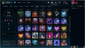conta plat 2 com 28 skins e 77 icones - League of Legends LOL