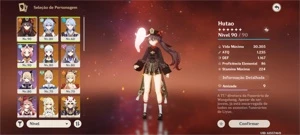 CONTA AR 55 COM 9 PERSONAGENS 5* - Genshin Impact