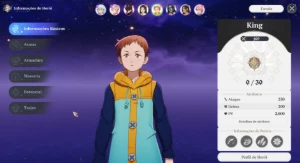 Conta The Seven Deadly Sins com KING* SSR 5* (Iniciante Rero